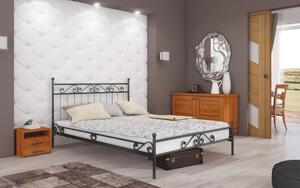 Podwójne łóżko metalowe 160x200 wzór 2J, polski producent Lak System