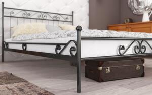 Podwójne łóżko metalowe 160x200 wzór 2J, polski producent Lak System