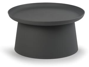 Plastikowy stolik kawowy FUNGO średnica 700 mm, szary