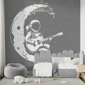 Fototapety Kosmonauta, księżyc, gitara, Fototapety Kosmos, w04514 : Uwalls.pl