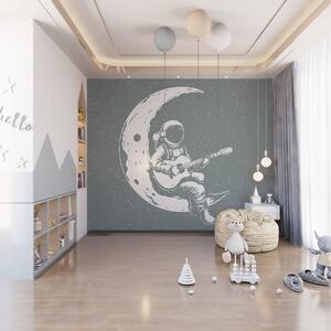 Fototapety Kosmonauta, księżyc, gitara, Fototapety Kosmos, w04514v1 : Uwalls.pl
