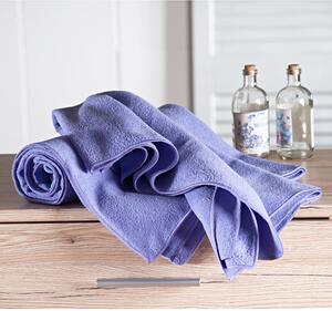 ASTOREO Ręcznik kąpielowy z mikrofibry 74x140 cm - fioletowy - Rozmiar 74x140cm