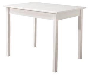 Sosnowy stół do jadalni 100x70 cm, biały