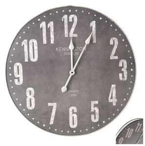 ASTOREO Metalowy zegar ścienny - szary - Rozmiar 62 x 62 x 5 cm