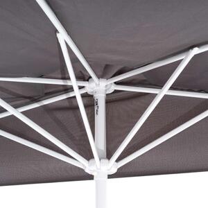 Półokrągły parasol balkonowy z rączką, 265 x 138 x 230 cm