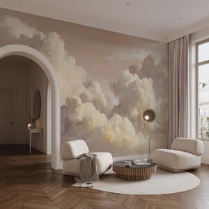 Fototapety Chmury w ciepłym, pastelowym różowym świetle, Fototapety Niebo, w04550v1 : Uwalls.pl