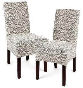 Multielastyczny pokrowiec na krzesło Comfort Plus beżowy, 40 - 50 cm, zestaw 2 szt