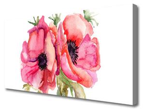 Obraz na Płótnie Kwiaty Akwarele