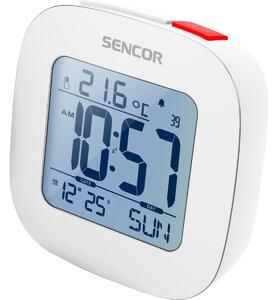 Sencor SDC 1200 W zegar z budzikiem, biały