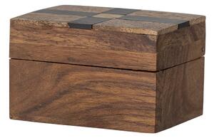 Brązowy drewniany pojemnik dekoracyjny 6,5x4,5x4 cm Cemile – Bloomingville
