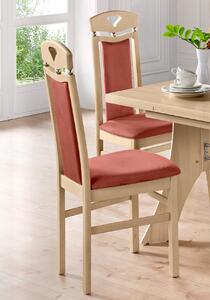 Drewniane stylowe krzesła z ozdobną kulką 2 sztuki
