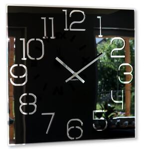 Duży zegar ścienny czarny DIGIT 50cm