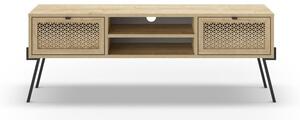 Szafka pod TV w dekorze dębu 140x51 cm Ecrin – Marckeric
