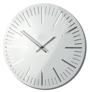 Zegar ścienny biały połysk TRIM 30cm