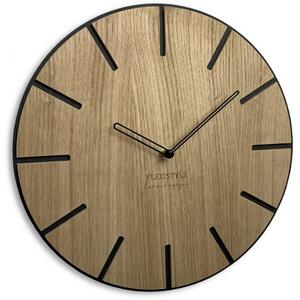 Drewniany zegar ścienny Wood Art 30cm