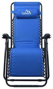 Fotel kempingowy rozkładany LIVORNO - niebieski