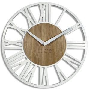 Zegar ścienny biały Piccolo 30cm