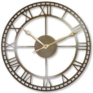 Metalowy zegar ścienny stare złoto 50cm