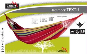 Hamak TEXTIL 200x100cm czerwono-żółty