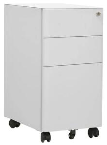 Jasnoszary kontenerek pod biurko na klucz 3x R0-B28