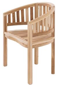 DIVERO Fotel z drewna tekowego