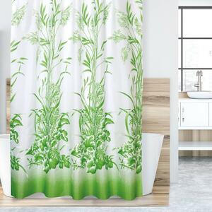 Zasłona prysznicowa Trawa zielony, 180 x 200 cm