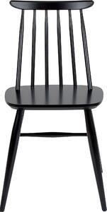 Czarne krzesła z brzozy Woodman, styl skandynawski