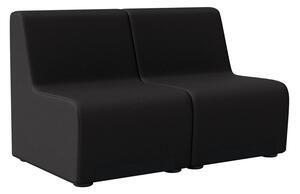 Fotel dwumiejscowy RUBICO, czarny