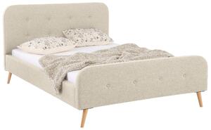 Piękne, tapicerowane łóżko w klasycznym stylu