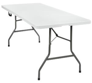 Tectake 402153 stół kempingowy składany 183 x 76 x 74 cm - biały