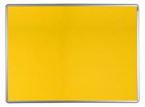 Tablica tekstylna ekoTAB w aluminiowej ramie, 90 x 60 cm, żółta