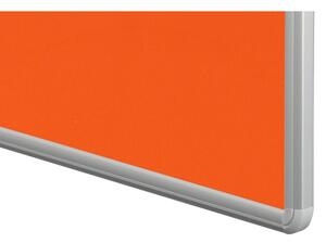 Tablica tekstylna ekoTAB w aluminiowej ramie, 1500 x 1200 mm, pomarańczowa