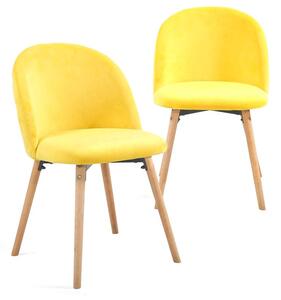 Zestaw krzeseł do jadalni , żółtych, 2 szt