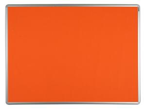 Tablica tekstylna ekoTAB w aluminiowej ramie, 900 x 600 mm, pomarańczowa