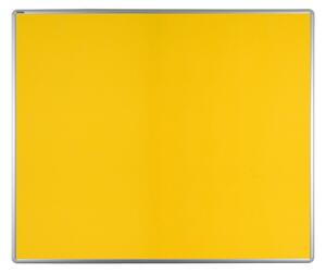 Tablica tekstylna ekoTAB w aluminiowej ramie 120 x 90 cm, żółta