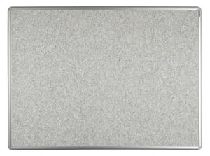 Tablica tekstylna ekoTAB w aluminiowej ramie, 900 x 600 mm, szara
