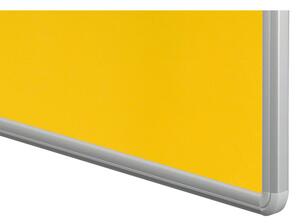 Tablica tekstylna ekoTAB w aluminiowej ramie, 1500 x 1200 mm, żółta