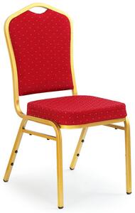 Luksusowe krzesło typu ludwik Abrax - bordowe