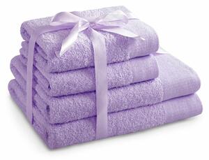 AmeliaHome Komplet ręczników Amari jasnofioletowy, 2 szt. 50 x 100 cm, 2 szt. 70 x 140 cm