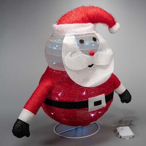 Dekoracja świąteczna - Święty Mikołaj, 30 diod LED, 58 cm