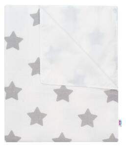 New Baby Wodoodporna podkładka z flaneli Gwiazdki biały, 57 x 47 cm
