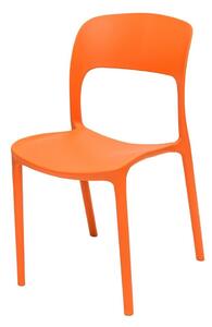 Krzesło z tworzywa sztucznego UFO pomarańczowe RAGABA
