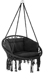 Tectake 403203 fotel wiszący grazia - czarny