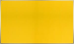 Tablica tekstylna ekoTAB w aluminiowej ramie, 200x120 cm, żółta