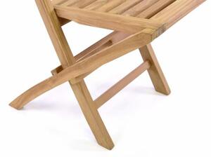 Zestaw 2 składanych krzeseł ogrodowych DIVERO Hantown - drew