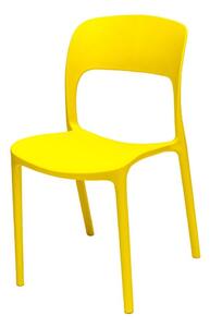Krzesło z tworzywa sztucznego UFO żółte RAGABA