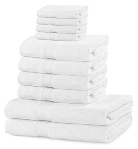 DecoKing Zestaw ręczników Marina biały, 10 szt