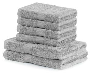 DecoKing Zestaw ręczników Bamby jasnoszary, 4 szt. 50 x 100 cm, 2 szt. 70 x 140 cm