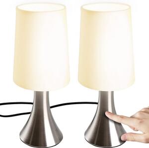 Zestaw 2 lamp stołowych z funkcją ściemniania dotykowego