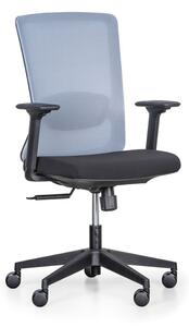 Krzesło biurowe KIRK, szary